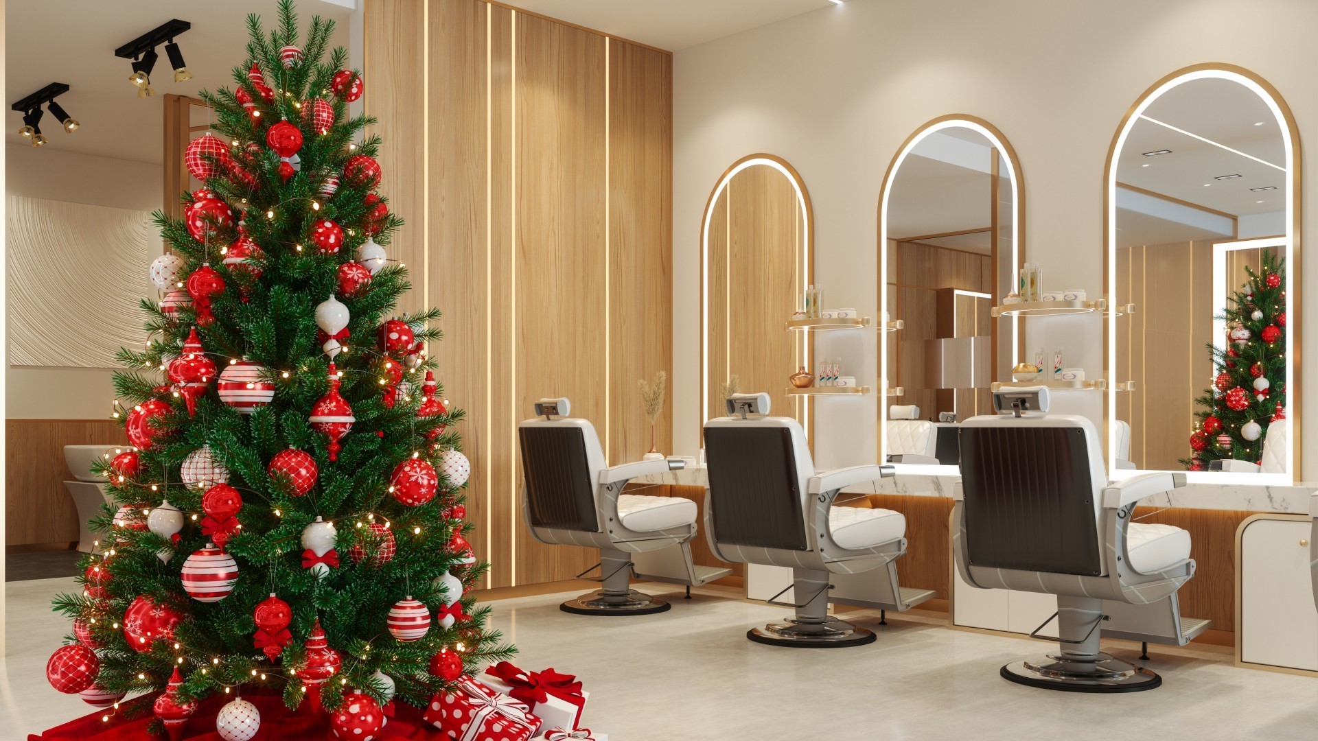 Coiffeur für Weihnachten
