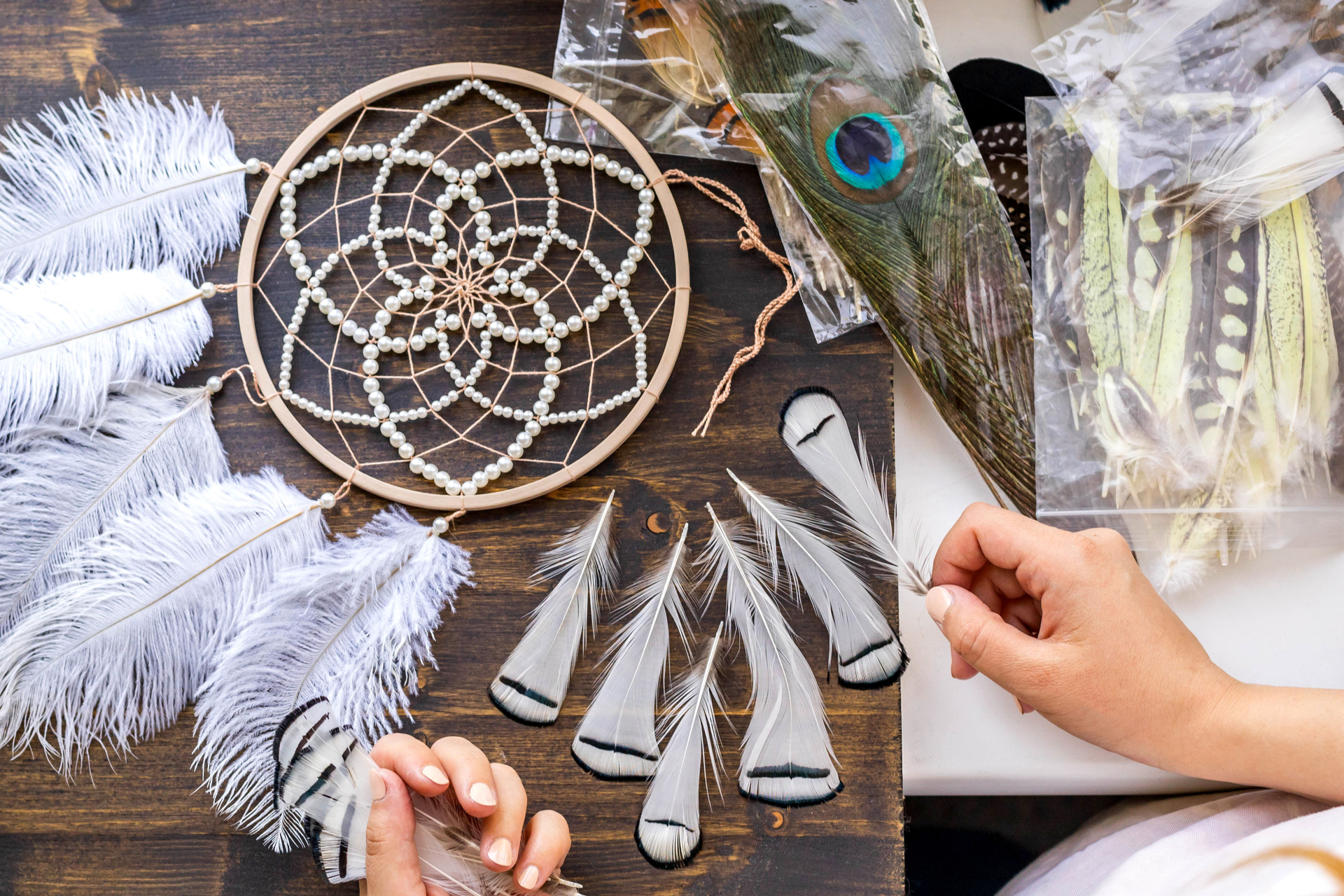 Traumfänger basteln und eigene kreative Ideen umsetzen