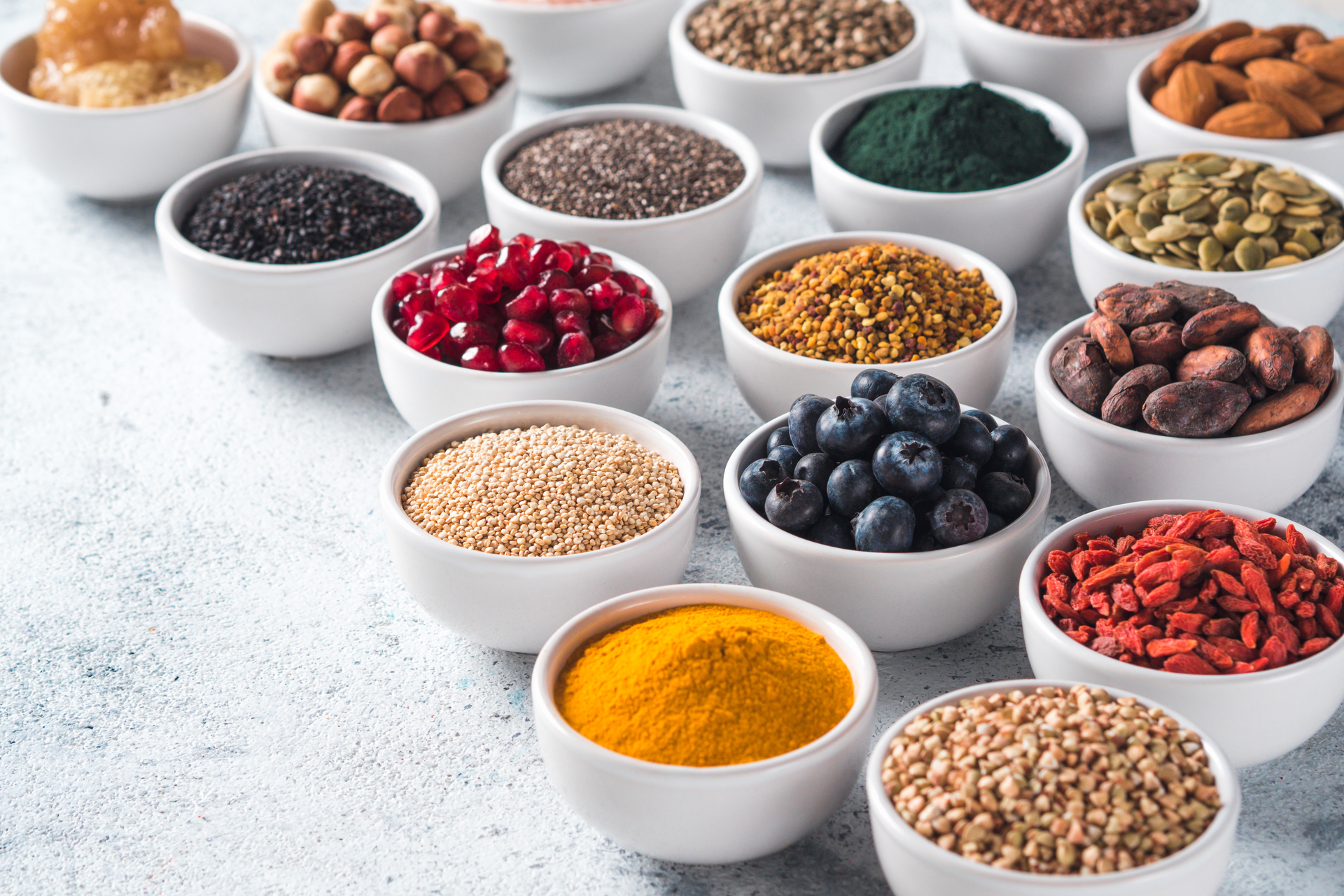 Superfoods findet man auf der ganzen Welt